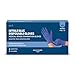 Amazon Basic Care Guantes desechables de nitrilo azul, Sin empolvar, Talla S, 100 Unidad (Anteriormente Marca Hevea)