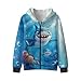 Ystardream Fleece Lined Boys Sweatshirts Size 6 Funny Shark Boys Zipper Hoodie with Kangaroo Pockets Crewneck Girl's Fashion Hoodies & Sweatshirts Stylish Fall Winter Coat for Teen Kids Easy On/Off