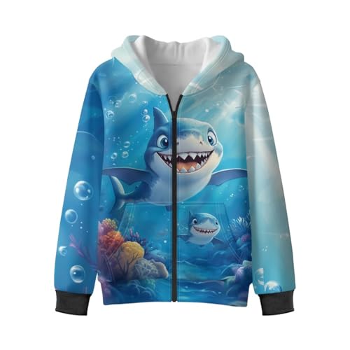 Ystardream Boys Zip Up Hoodies Fleece Lined Sweatshirts with Pocket Winter Clothes2