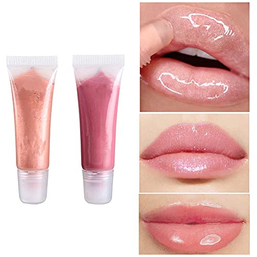 6 peças de tubos de brilho labial 8 ml recipientes transparentes e macios vazios mini tubos cosmétic