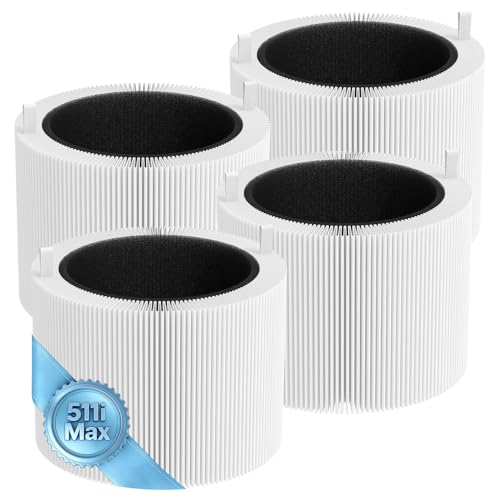 Image of 4 Pack 511i Max Replacment Filter Compatible with Blue Pure 511i Max Air Puri-Fier, Blue Pure F5MAX