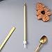 Long Thin Gold Birthday Candles for Cake Cupcake Candle for Birthday Party Wedding Decorations, Jumochi (24 Count, Gold)