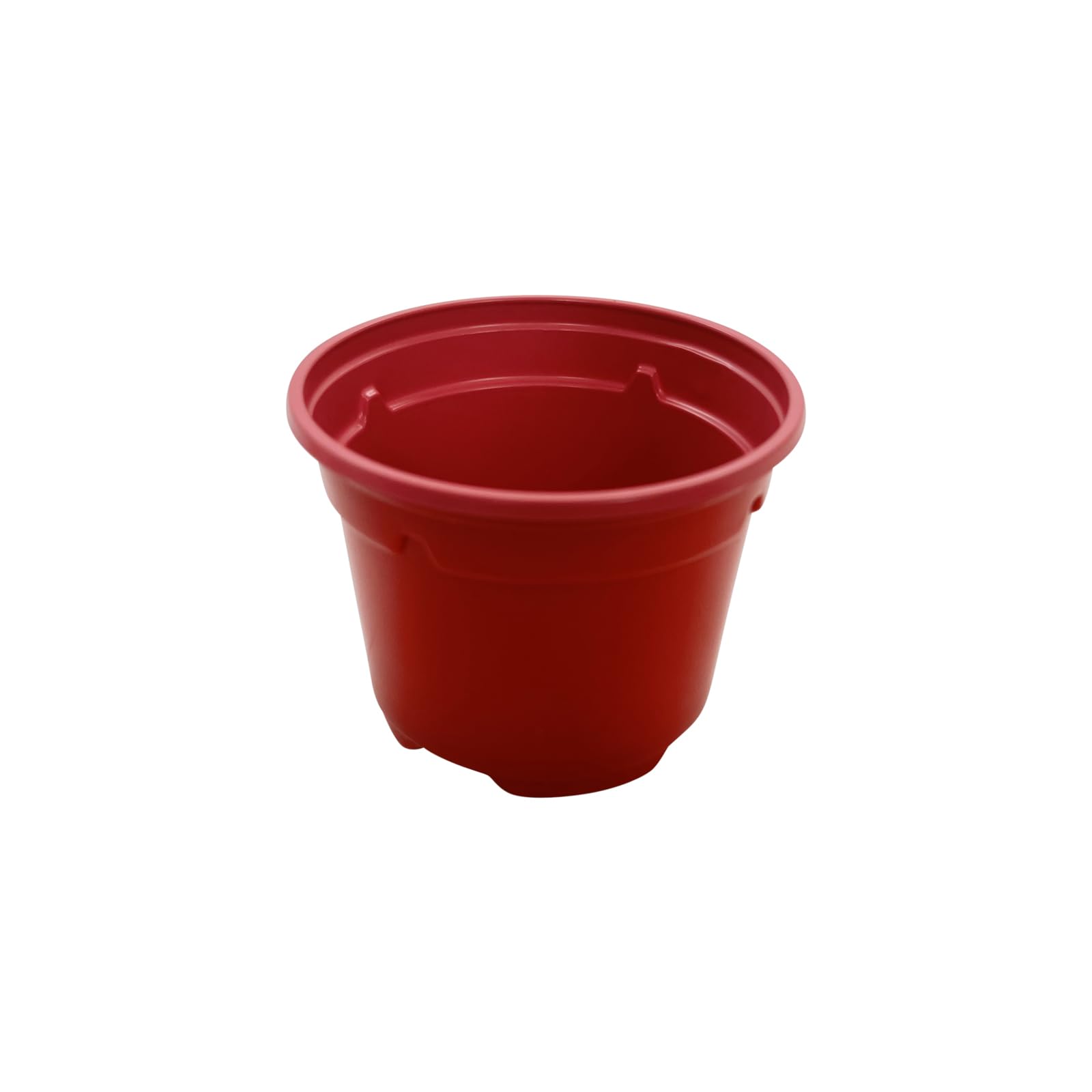 Oakland Gardens Multi Coloured Pot Plastic Plant Pots Nursery Pot, Red Pot 10.5cm | Pack of 100