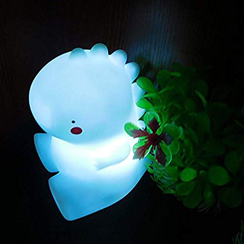 Lámpara de noche LED dinosaurio de silicona para bebé miniatura 3