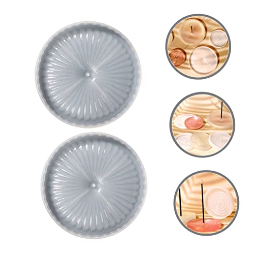 TEHAUX 4 Pcs Molde De Placa De Incenso Artesanato Faça Você Mesmo Molde Para Artesanato Molde De Sil