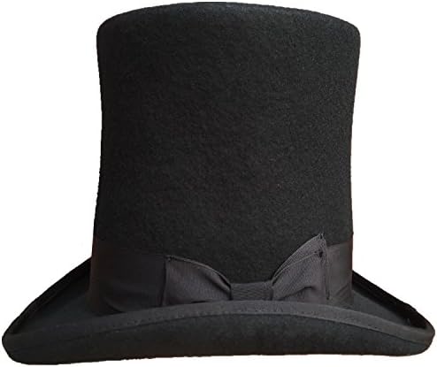 Amazon.com: Black Stovepipe Steampunk Extra High Costume Top Hat Topper ...