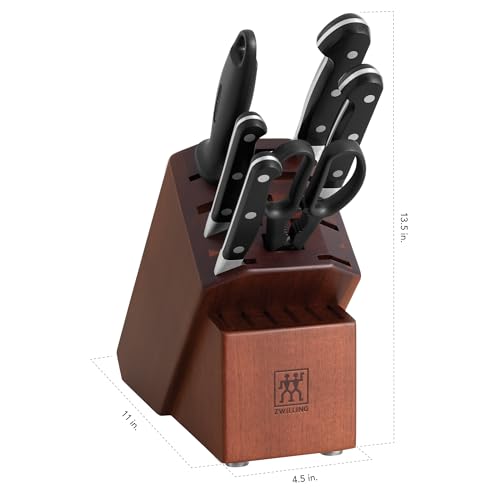 Image of ZWILLING J.A. Henckels 7-pc ZWILLING Pro Knife Block Set, Black /Stainless Steel