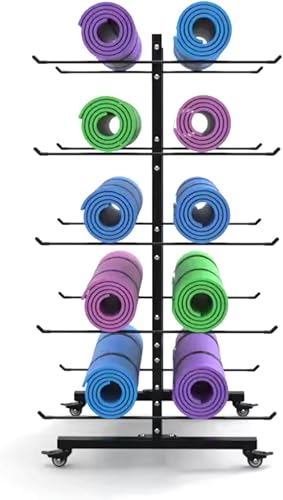 Rangement tapis de yoga à roulettes pour libérer l'espace au sol - 7