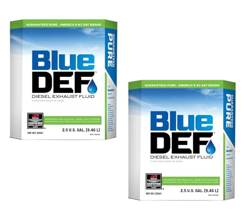Mytee Products 2 Pack 2.5 Gallon Peak BlueDef Diesel Exhaust Fluid DEF | Eco-Friendly & Fuel-Efficient 32.5% Urea Solution for SCR System Engines and All Machinery