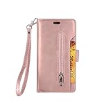 Galaxy S7 Edge Wallet Case, Leather [9 Card slots] [photo & wallet pocket] (Rose Gold)
