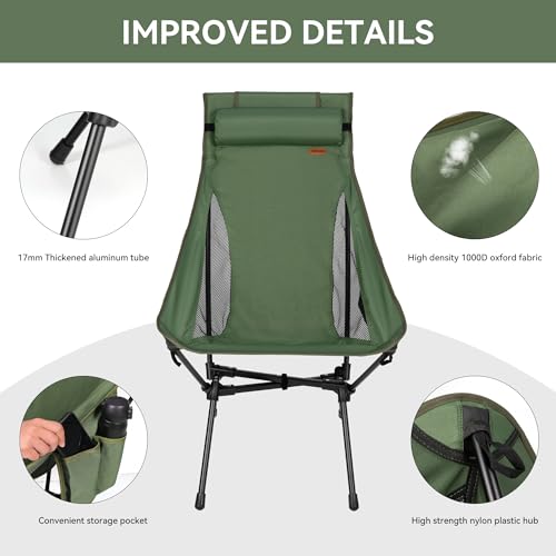 TOBTOS Portable High Back Camping Chair の商品画像 4