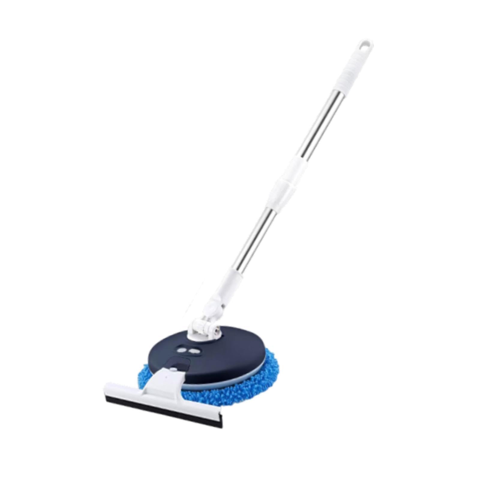 Fregona Eléctrica, Fregona Limpiacristales, Versátil, Limpiador de Suelos, Mango Regulable, para Ventanas, Coches, Hogar Y Suelos , Azul con Limpiaparabrisas