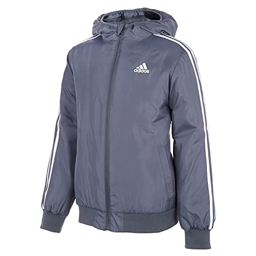 Image of adidas boys Zip Front Classic Bomber Hooded Jacket