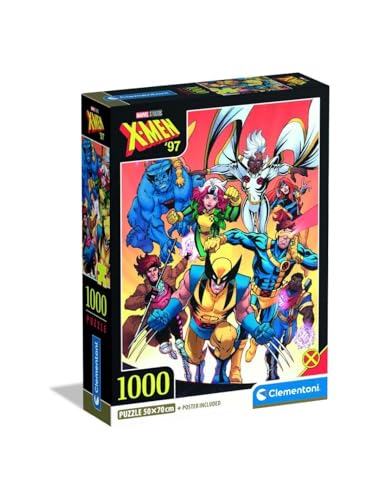 Bild: Clementoni Puzzle Marvel Xmen 1000 Stücke, Compact Box - Puzzle für Erwachsene 14-99 Jahre, Geschenk für Mann und Frau, Made in Italy, 37066 für 9,99 EUR bei amazon.de