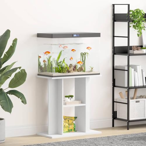 Générique Support pour aquarium blanc 60x30x60 cm bois d'ingénierie,Articles pour animaux de compagnie,Accessoires pour poissons,Supports pour...