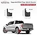 2025 Upgraded Mud Flaps for 2021-2026 Ford F150 Accessories Mudguards All Weather F150 Mudflaps No-Drill Front and Rear-Black,4 Pc. (Not fit Raptor Models)