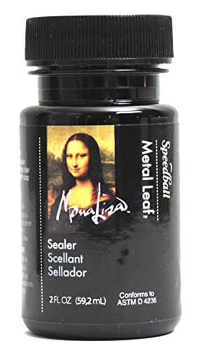 Speedball 10218 Mona Lisa Water-Based Sealer For Metal Leafing Projects Clear Fast Drying Sealant - 2 Ounces