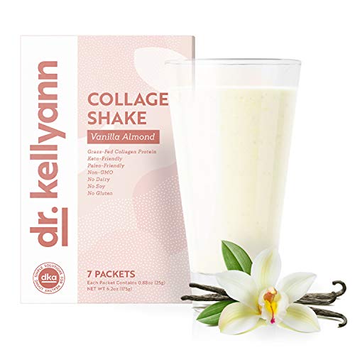 Keto Vanilla Almond Shakes - 100% Grass Fed Collagen Protein by Bone Broth Expert Dr. Kellyann - Gluten Free, Dairy Free, Soy Free, Non-GMO - Perfect for Keto, Paleo & Weight Loss Diets (7 Servings) - Thumbnail 4