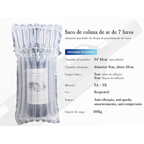 50 Sacos Embalagens Inflaveis Para Protecão De Vinho