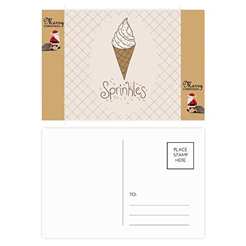 Cartes postales crème glacée chocolat lot de 20 pour invitations