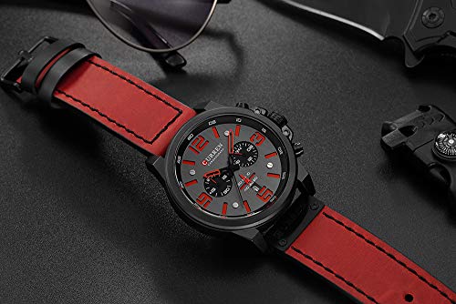 Anself CURREN 8314 homens relógio de quartzo relógio de marca relógio de pulso calendário hora minut
