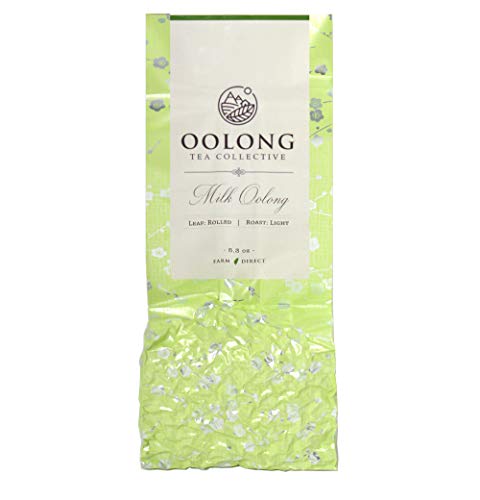 Milk Oolong Tea – 2022 Fresh Harvest – 100% Natural Loose Leaf Tea From Taiwan – Handpicked – Milky Aroma - No Added Flavors – Gift, Hot Iced Milk Tea by Oolong Tea Collective (5.3oz)
