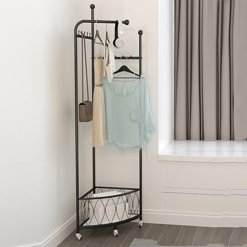 Porte-manteau d'angle gain de place pour résoudre le désordre de l'entrée