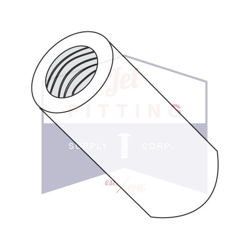 4-40X5/8 1/4" OD Round Standoffs (Female-Female) | Nylon (Quantity: 1000)