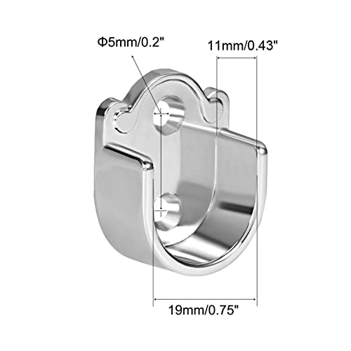 TA-VIGOR 4Pcs Wardrobe Closet Rod Bracket - Image 2