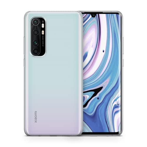BABACO Funda para móvil Premium Clear para Xiaomi MI Note 10 Lite Adaptado de Forma óptima a la Forma del teléfono móvil, Carcasa de Cristal de TPU
