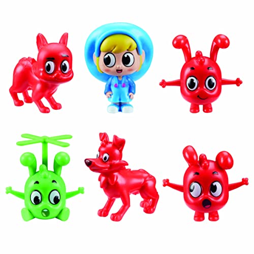 Morphle Multi Figure Pack, preschool scaled figures, imaginative play, moonbug, gift for 2-5 year old , Red