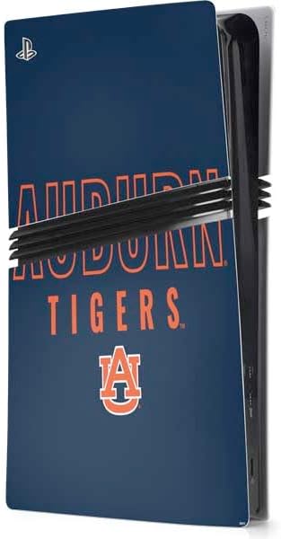 Skinit Decal Gaming Skin Compatible with PS5 Pro Console - Officially Licensed Auburn University Logo Blue Design