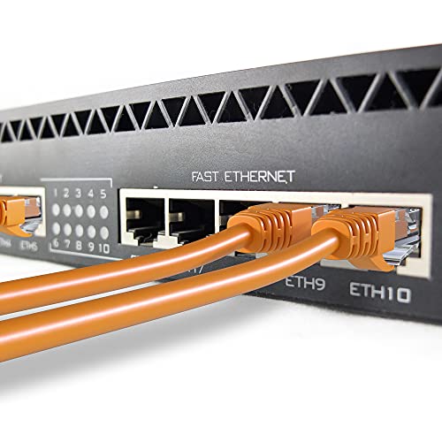 Miniatura 8 de Mr. Tronic Granel Cable Ethernet Cat 6 De 50m, Bulk Cable De Red Lan Para Internet Rápida Fiable - Awg24 Cat6 A Granel, 1 Gbps Internet 250 Mhz Utp Cca 50 Metros, Naranja