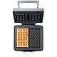 DOMO DO9149W Waffeleisen mit Timer - rechteckige belgische Waffeln 4x7 cm - silber
