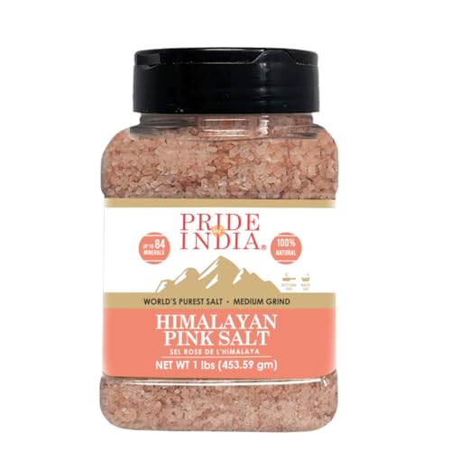 Pride Of sal pura India Himalaya rosa enriquecido minerales naturales, medio rutina media libra paquete / 84 + (8 oz) w