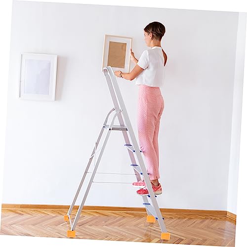 Uonlytech 4 Peças Escada Tapete Antiderrapante Escada Decorativa Acessórios Laranja Escada Telescópi