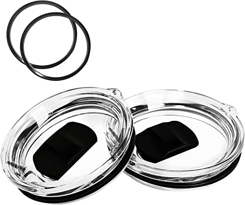 NYKKOLA Rambler MagSlider Replacement Lid 30oz 2Pack, Magnetic Tumbler Lid Fit for Yeti Rambler