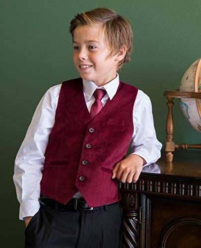 Gioberti Kids and Boys Velvet Formal Suit Vest3