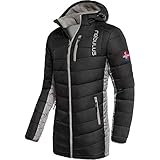 Nebulus Wintermantel COATY Herren (Model: P4927 - Herren, schwarz-grau; Größe: L) FBA