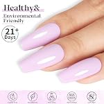Baby Rose Gel Nail Polonais, Rose clair Violet Gel Polonais, 0.51 Fumer Oz UV Pink Gel Polonais pour Salon de Manucure ou DIY Art de ongles à la maison