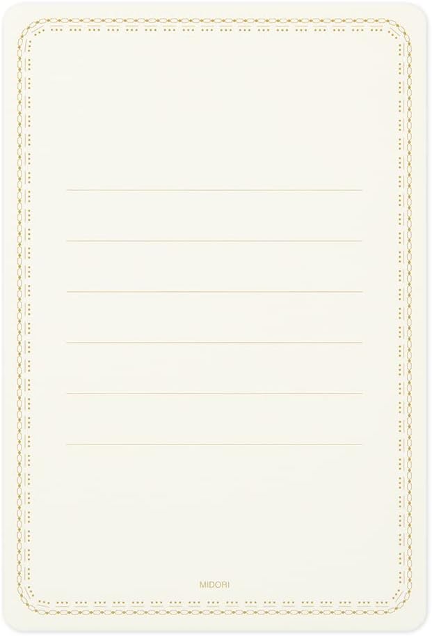 Midori 88674006 Card Transparent Tori Pattern