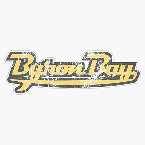 Vintage Byron Bay Surf Vinyl Sticker Waterproof Decal Laptop Wall Window Bumper Sticker 5'