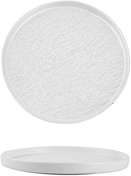 European-style household simple and exquisite glazed high-temperature resistant ceramic steak plate -8-inch stone pattern "King Kong White"