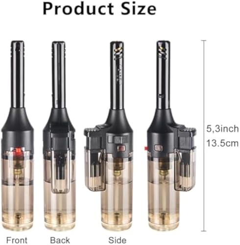 4 encendedores antorcha verdes recargables llama jet miniatura 7