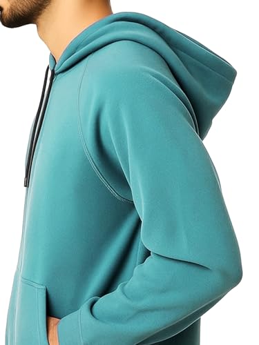 Image of Mens Zipper Hoodie Jacket Cotton Hooded Sweatshirt for Men Stylish Travel Wear Winter Outfit, Full Sleeve Fashion Dress for Man Casual Look