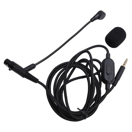 KENANLAN Boom - Câble de microphone pour casque XLR 3 broches - Pour femme - Jusqu'à 3,5 mm - Câble avec microphone pour Q701 K712 K702 K240 K240 Mk II K141 K171