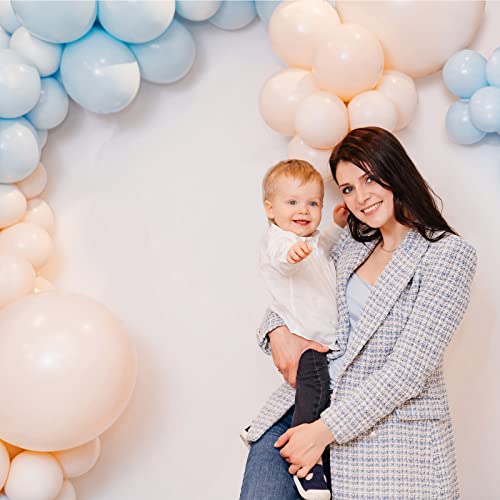 Round Backdrop Cover Polyester Pure Circle Photography Background Round Stand Photo Backdrop Cloth For Birthday Party Decorations (White,7.5 Ft) #TOP6