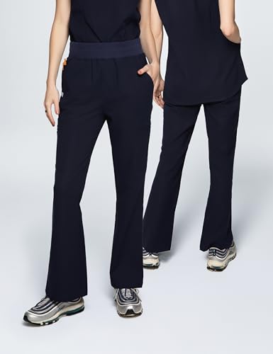 Image of Sedona Flared Scrub Pants for Women - High-Waisted, Slim Flared Fit with 6 Functional Pockets, Stylish Design