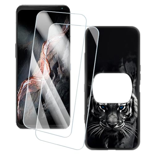 OAGELIM 2�Z�b�g �X�N���[���v���e�N�^�[ + �P�[�X Lenovo Legion Y90 (6.92 �C���`) �Ƃ̌݊������� �A�[�e�B�X�e�B�b�N�J�X�^���v�����g�J�o�[�Ƌ����K���X�t�B���� �X�N���b�`�h�~ (��)