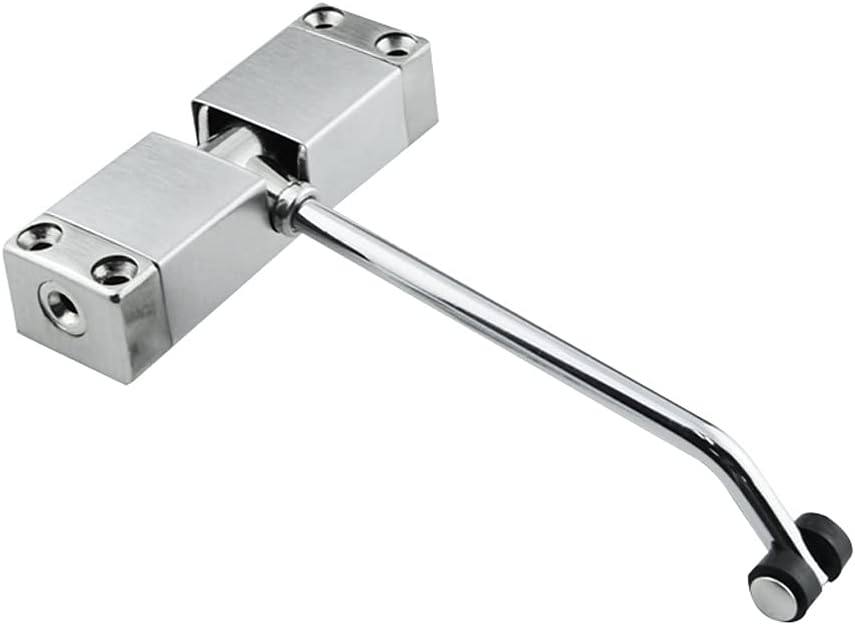 Stainless Steel Automatic Door Closer Adjustable Speed Door Closing Device 40KG Black Gold Furniture Door Hardware(White-Fruit peach5)